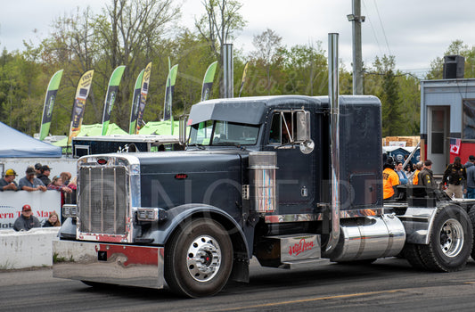 Semi Truck Drag Racing Print 12x18"" #14
