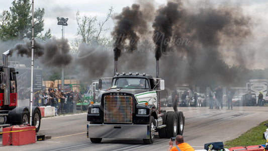 Semi Truck Drag Racing Print 12x18"" #18