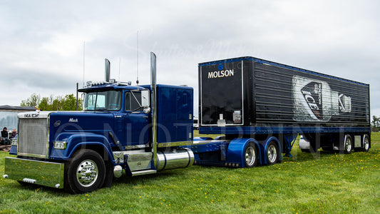 Semi Truck Drag Racing Print 12x18" #2