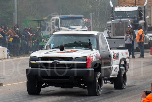 Semi Truck Drag Racing Print 12x18"" #21