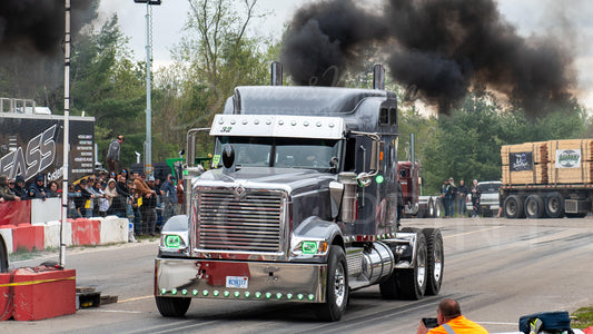 Semi Truck Drag Racing Print 12x18"" #27