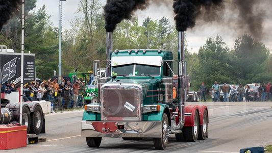 Semi Truck Drag Racing Print 12x18"" #29