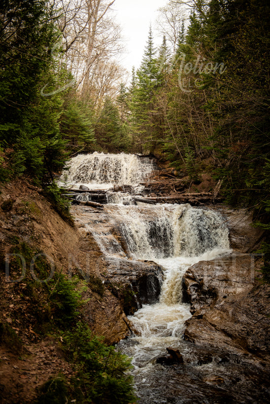 Northern Michigan Waterfall Photo 12x18" Print Sable Falls Variant #2