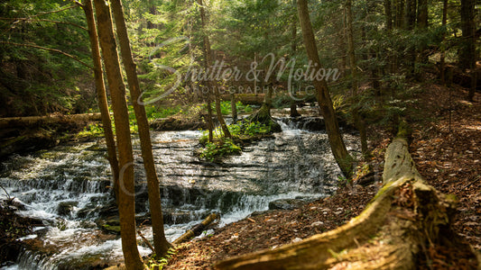 Northern Michigan Waterfall Photo 12x18" Print Wagner Falls Variant #2