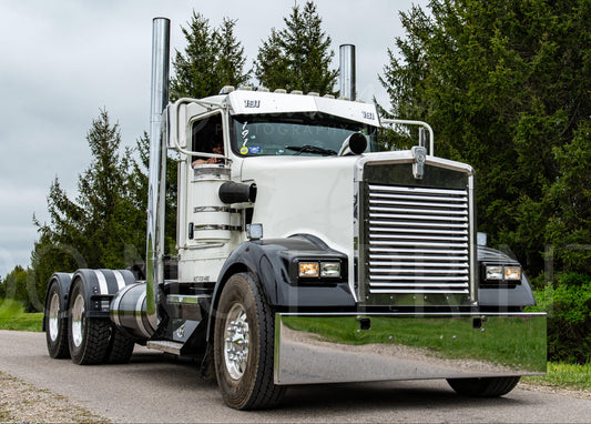Semi Truck Drag Racing Print 12x18" #34