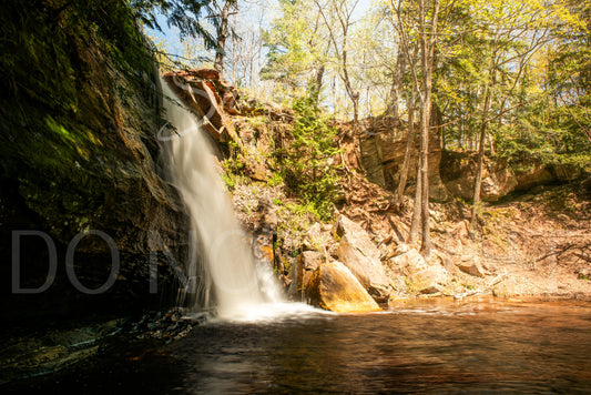 Northern Michigan Waterfall Photo 12x18" Print Hungarian Falls Variant #3