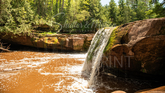 Northern Michigan Waterfall Photo 12x18" Print Oh Kun De Kun Falls Variant #3