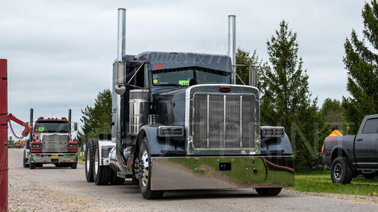 Semi Truck Drag Racing Print 12x18" #40