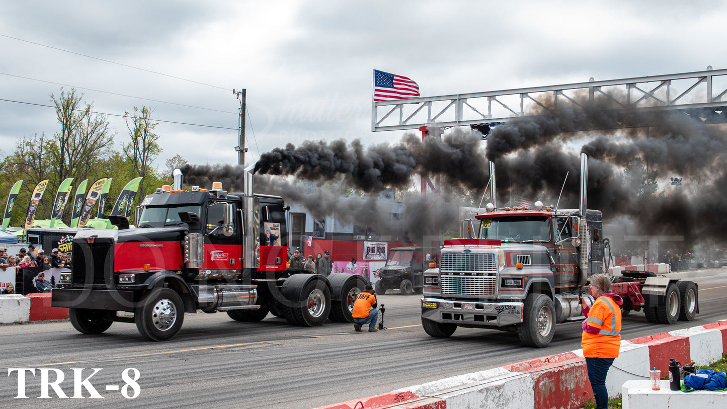 Semi Truck Drag Racing prints/posters