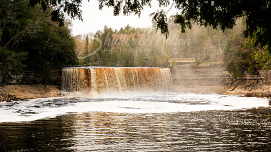 Northern Michigan Waterfall Photo 12x18" Print Tequomenon Falls Variant #2