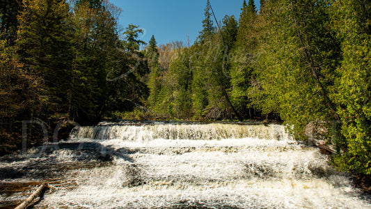 Northern Michigan Waterfall Photo 12x18" Print Autrain Falls