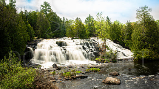 Northern Michigan Waterfall Photo 12x18" Print Bond Falls