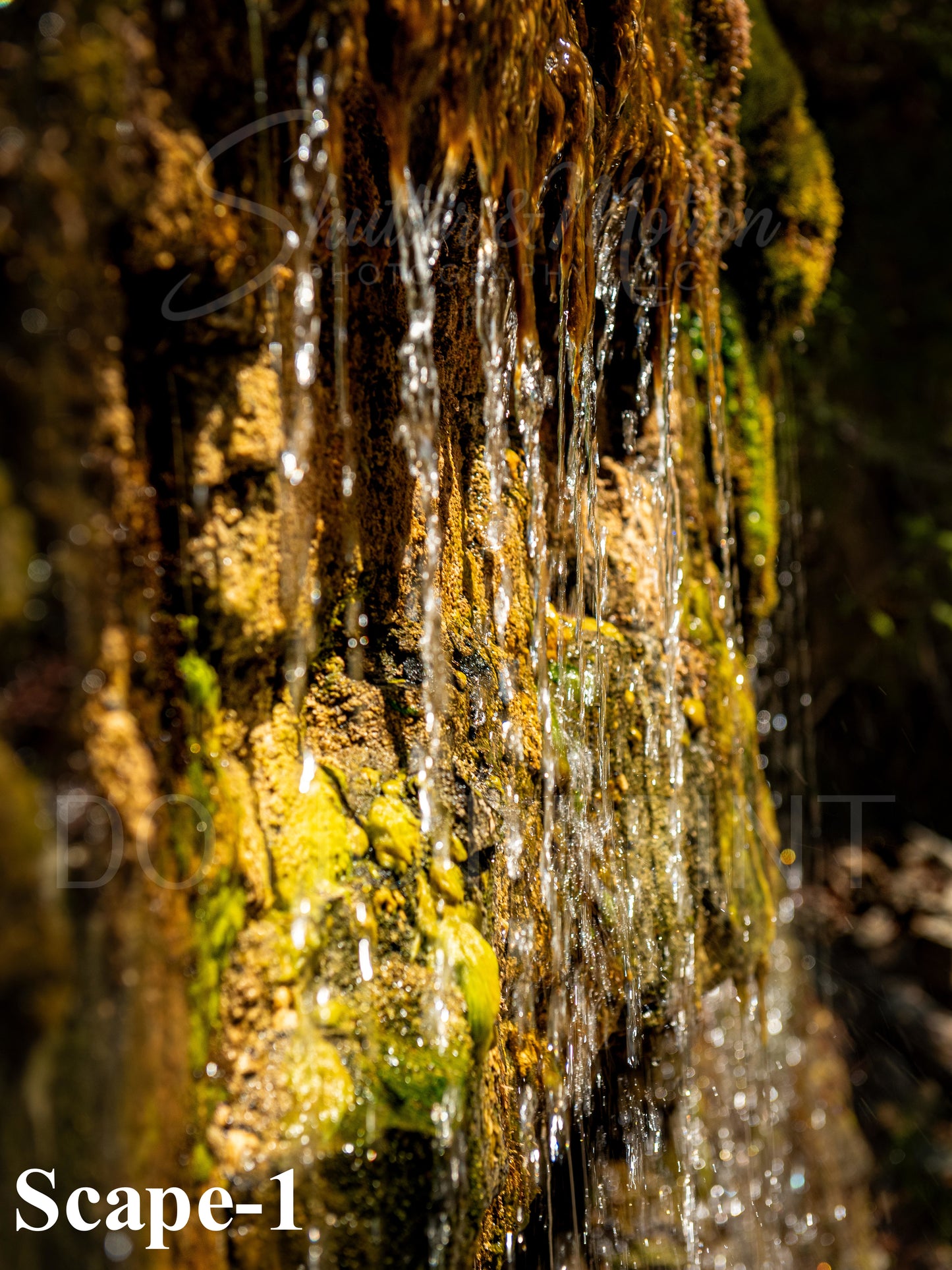 Water on the rocks print/poster