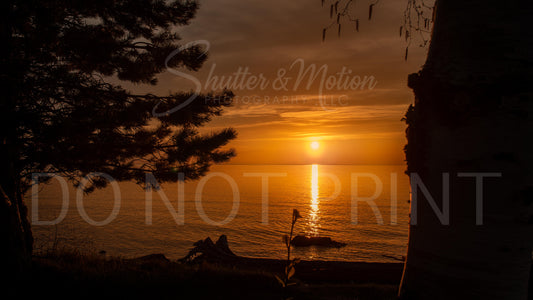 Michigan - Lake Superior Sunset" 12x18" Print #4