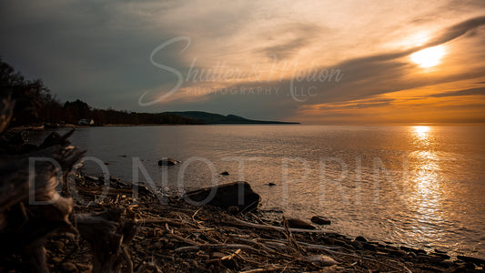 Michigan - Lake Superior Sunset" 12x18" Print #2